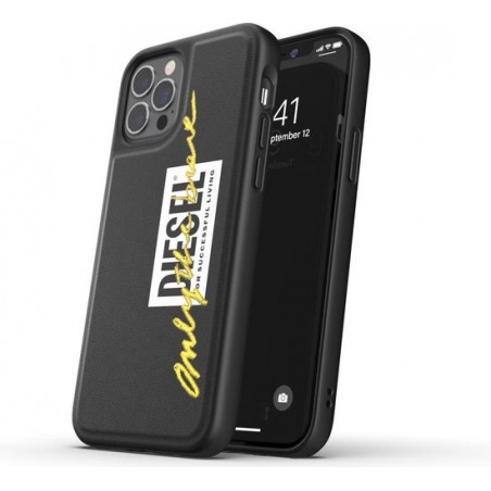 Diesel Moulded Case Embroidery FW20 for iPhone 12 / 12 Pro black/lime