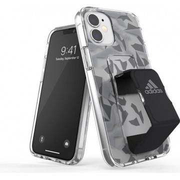 Adidas - iPhone 12 mini Hoesje - Clear Grip Case Grijs