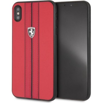 iPhone Xs Max hoesje - Ferrari - Rood - Kunstleer
