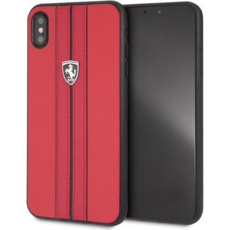 iPhone Xs Max hoesje - Ferrari - Rood - Kunstleer