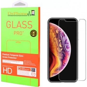 DrPhone 1x iPhone XR Glas - Glazen Screen protector - Tempered Glass 2.5D 9H (0.26mm)