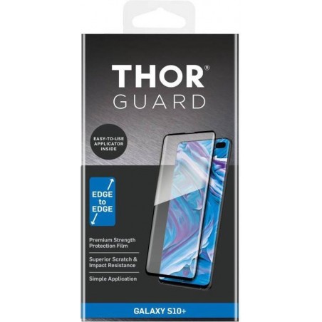 THOR Full Screenprotector + Apply Frame voor Samsung Galaxy S10 Plus - Zwart