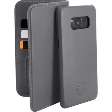 Serenity 2 in 1 Leather Wallet Case Samsung Galaxy S8 Discrete Grey