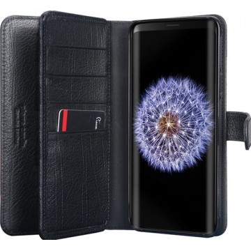 Pierre Cardin Book Case Zwart - Stijlvol - Leer - Galaxy S9+ - Luxe cover