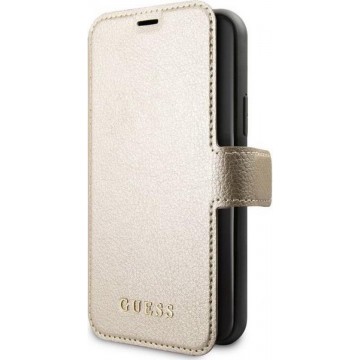 Guess Iridescent Book Case - Apple iPhone 11 Pro Max (6.5") - Goud
