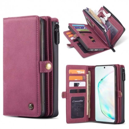 CaseMe Premium Wallet Case Hoesje Samsung Galaxy S20 Plus - Rood