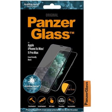 PanzerGlass Anti-Bacterial Case Friendly Screenprotector voor de iPhone 11 Pro Max / Xs Max