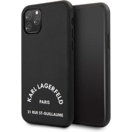 Apple iPhone 11 Pro Max Karl Lagerfeld Backcover Rue St Guillaume Original - Zwart