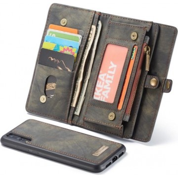 CaseMe Luxury Wallet Case Zwart Huawei P20