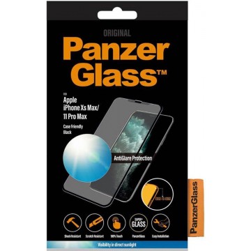 PanzerGlass Case Friendly AntiGlare Screenprotector voor de iPhone 11 Pro Max / Xs Max - Zwart
