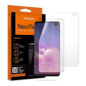 Spigen -  Neo Flex HD Screenprotector Samsung Galaxy S10 Plus (2 Pack)
