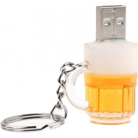 Let op type!! Bier sleutelhanger stijl USB Flash-schijf met 16GB geheugen