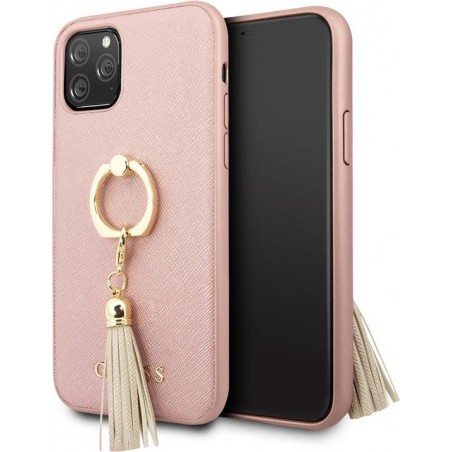 iPhone 11 Pro Backcase hoesje - Guess - Geen opdruk Rose goud - Kunstleer