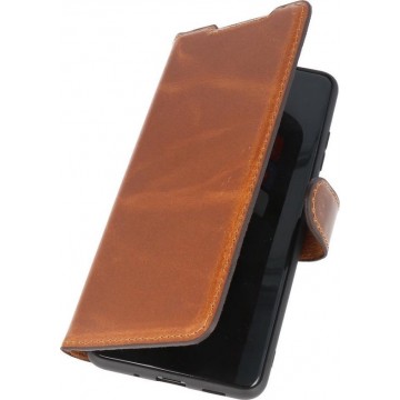 Wicked Narwal | MF Handmade Leer bookstyle / book case/ wallet case Hoesje voor Samsung Samsung Galaxy S20 Ultra Bruin