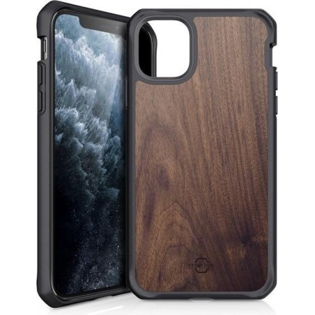 ITSKINS Level 2 HybridFusion for Apple iPhone 11 Pro Dark Wood