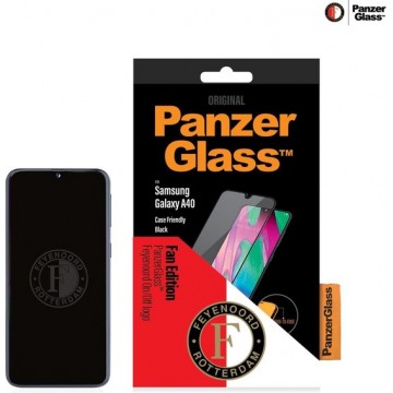 PanzerGlass Feyenoord Case Friendly Screenprotector voor de Samsung Galaxy A40 - Zwart