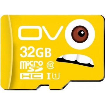 Let op type!! OV 32 GB 10/80 W/R hoge snelheid klasse 10 TF (micro SD) geheugenkaart (geel)