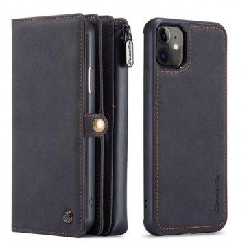 CaseMe Premium Wallet Case Hoesje iPhone 11 - Zwart