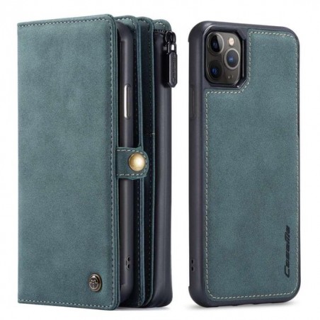 CaseMe Premium Wallet Case Hoesje iPhone 11 Pro Max - Blauw