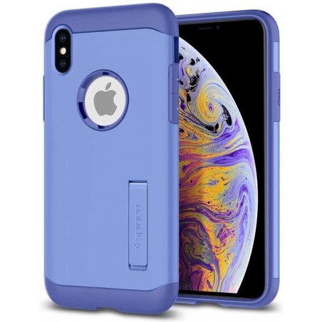 Hoesje Apple iPhone Xs Max - Spigen Slim Armor Case - Violet