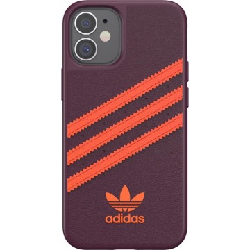 Adidas Originals Samba Backcover iPhone 12 Mini hoesje - Paars / Oranje