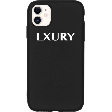 Apple iPhone 11 Hoesje van LXURY - Siliconen Backcover - Zwart - Gel Case