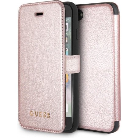 Guess IriDescent BookCase - Apple iPhone 7 (4,7") - Roségoud