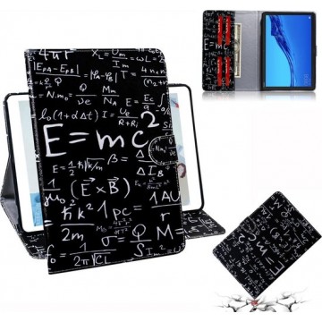 Formulepatroon Horizontale Flip Leather Case voor Huawei MediaPad M5 Lite 10.1, met houder en kaartsleuf en portemonnee