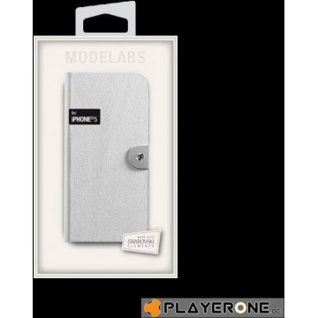 Swarovski Solitaire Folio Metal Case Apple iPhone 5/5S White