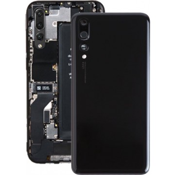 Let op type!! Battery Back Cover with Camera Lens for Huawei P20 Pro(Black)