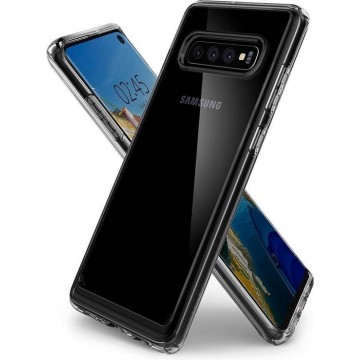 Hoesje Samsung Galaxy S10  | Spigen Crystal Hybrid Case | Doorzichtig/Transparant