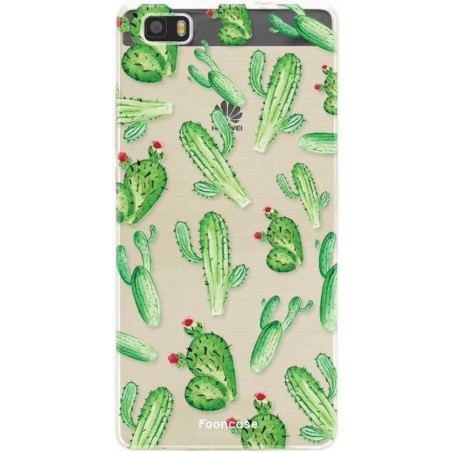 FOONCASE Huawei P8 Lite 2016 hoesje TPU Soft Case - Back Cover - Cactus