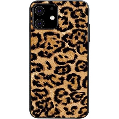 Smartphone hoesje | Telefoon hoesje | Anti shock | Panterprint | Oker | iPhone 11