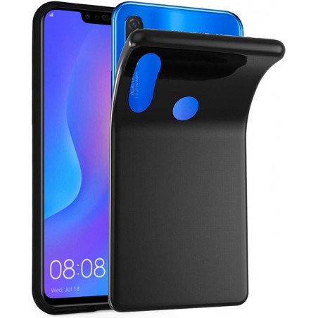 Huawei P Smart Plus 2018 - Silicone Hoesje - Zwart