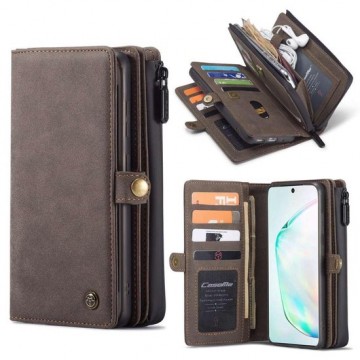 CaseMe Premium Wallet Case Hoesje Samsung Galaxy S20 Plus - Bruin