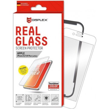 Displex 3D Glass + Frame Apple iPhone 8/7/6 Plus Screen Protector Wit