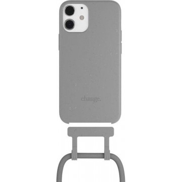 Change Case 2 in 1 Bio case - met afneembaar en verstelbaar nekkoord - voor  iPhone 12 Mini - Cool Grey