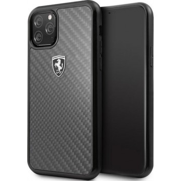 Ferrari SF Carbon Hard Case - iPhone 11 Pro Max (6.5'') - Zwart