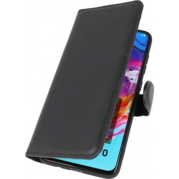 Wicked Narwal | MF Handmade Leer bookstyle / book case/ wallet case Hoesje voor Samsung Samsung Galaxy A70 Zwart
