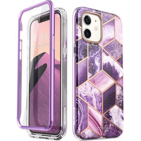 Supcase Cosmo hoesje voor Apple iPhone 12 Mini - marmer purple