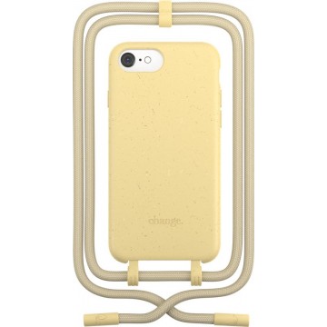 Change Case 2 in 1 Bio case - met afneembaar en verstelbaar nekkoord - voor iPhone SE - Citrus Yellow