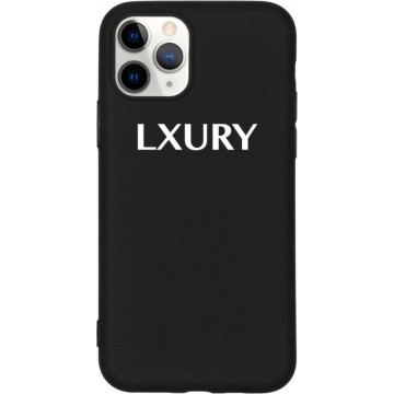 Apple iPhone 11 Pro Hoesje van LXURY - Siliconen Backcover - Zwart - Gel Case