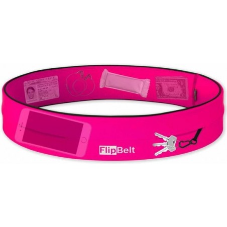 Flipbelt Runners waistbelt hot pink dames (FB0114-HPK)