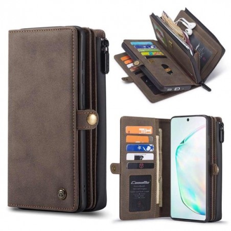 CaseMe Premium Wallet Case Hoesje Samsung Galaxy S20 Ultra - Bruin