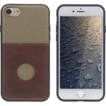 UNIQ Accessory iPhone 7-8 Gouden Hard Case Backcover Pasjeshouder - Bruin