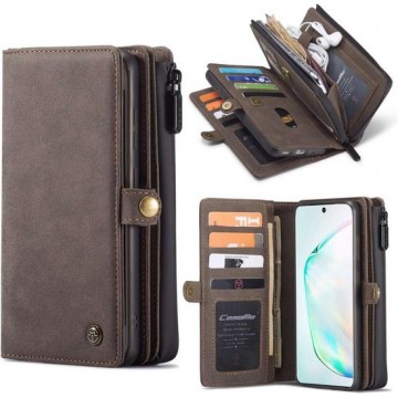 CaseMe Premium Wallet Case Hoesje Samsung Galaxy S20 - Bruin