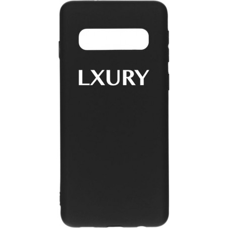 Samsung Galaxy S10 Hoesje van LXURY - Siliconen Backcover - Zwart - Gel Case - Soft Case