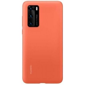 Huawei P40 Silicon Protective Case - Coral Orange
