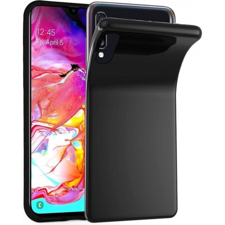 Soft TPU Zwart hoesje Silicone Case Samsung Galaxy A70S