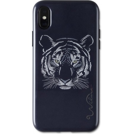 Wilma Midnight Shine Tigress for iPhone X/Xs black